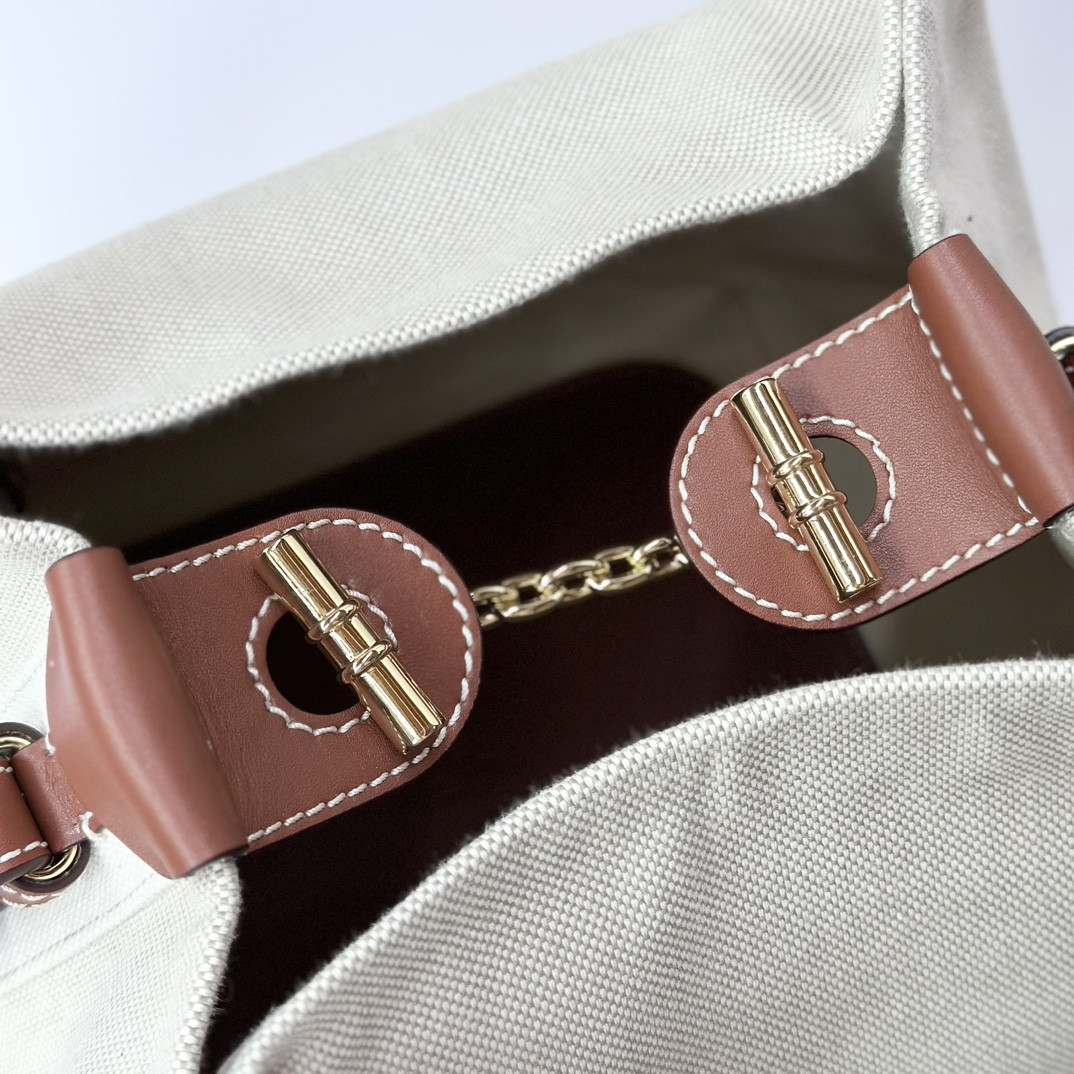 L**o p*ana Large Bale Bag Cotton, Linen 24 x 20 x 27 cm