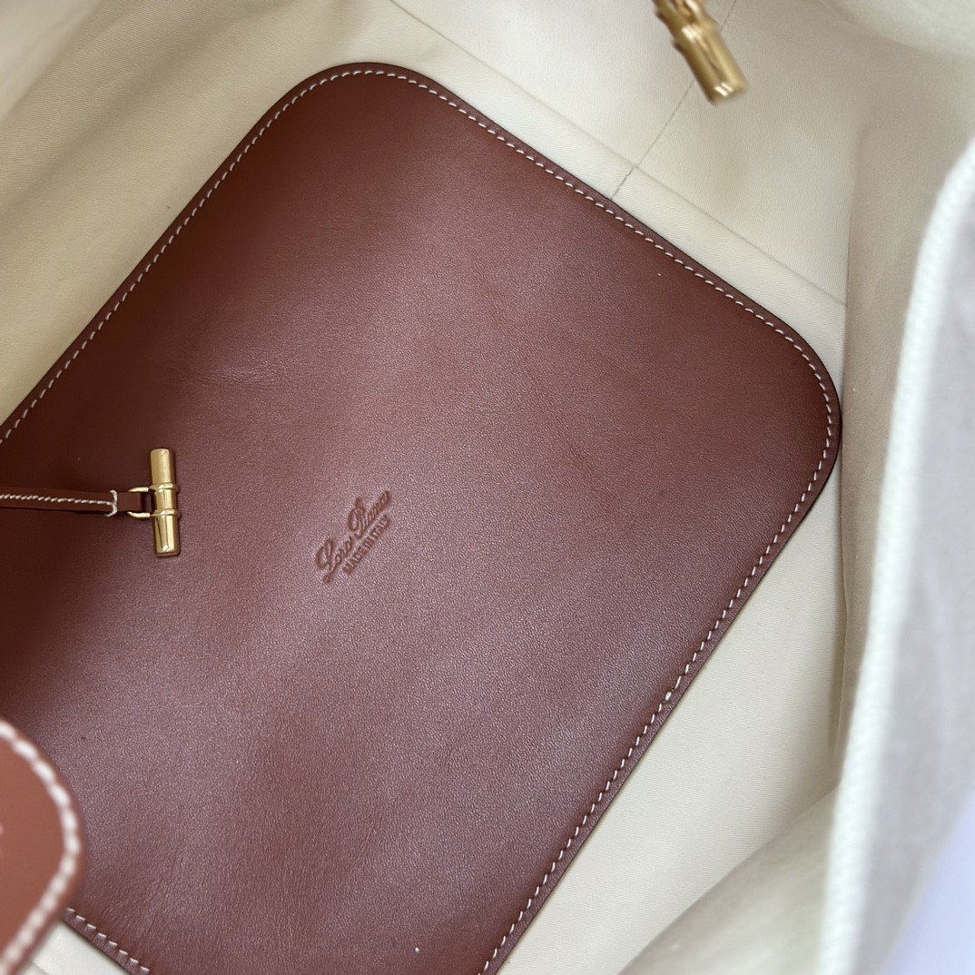 L**o p*ana Large Bale Bag Cotton, Linen 24 x 20 x 27 cm