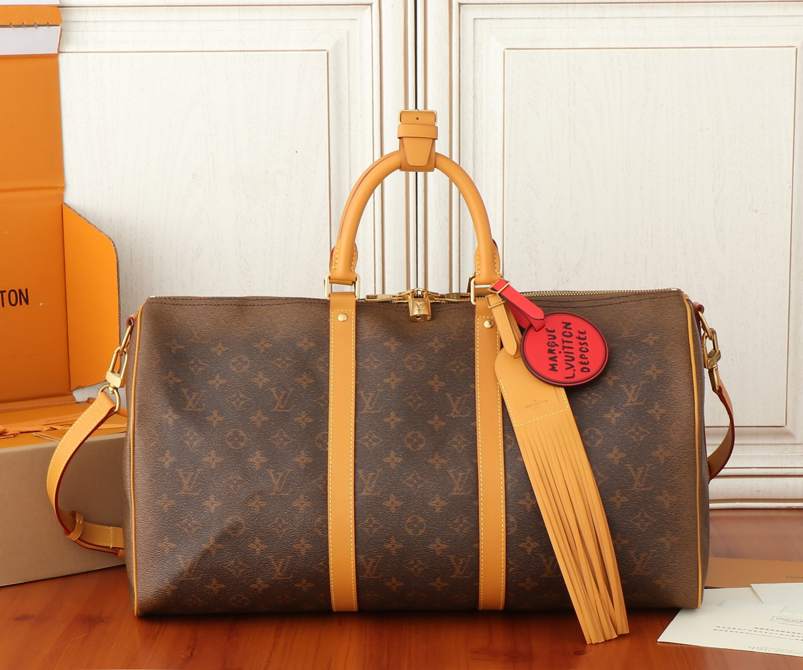 LV Keepall Bandoulière 50 24SS Marque L.V*t0n Déposée M11541 50x29x23CM