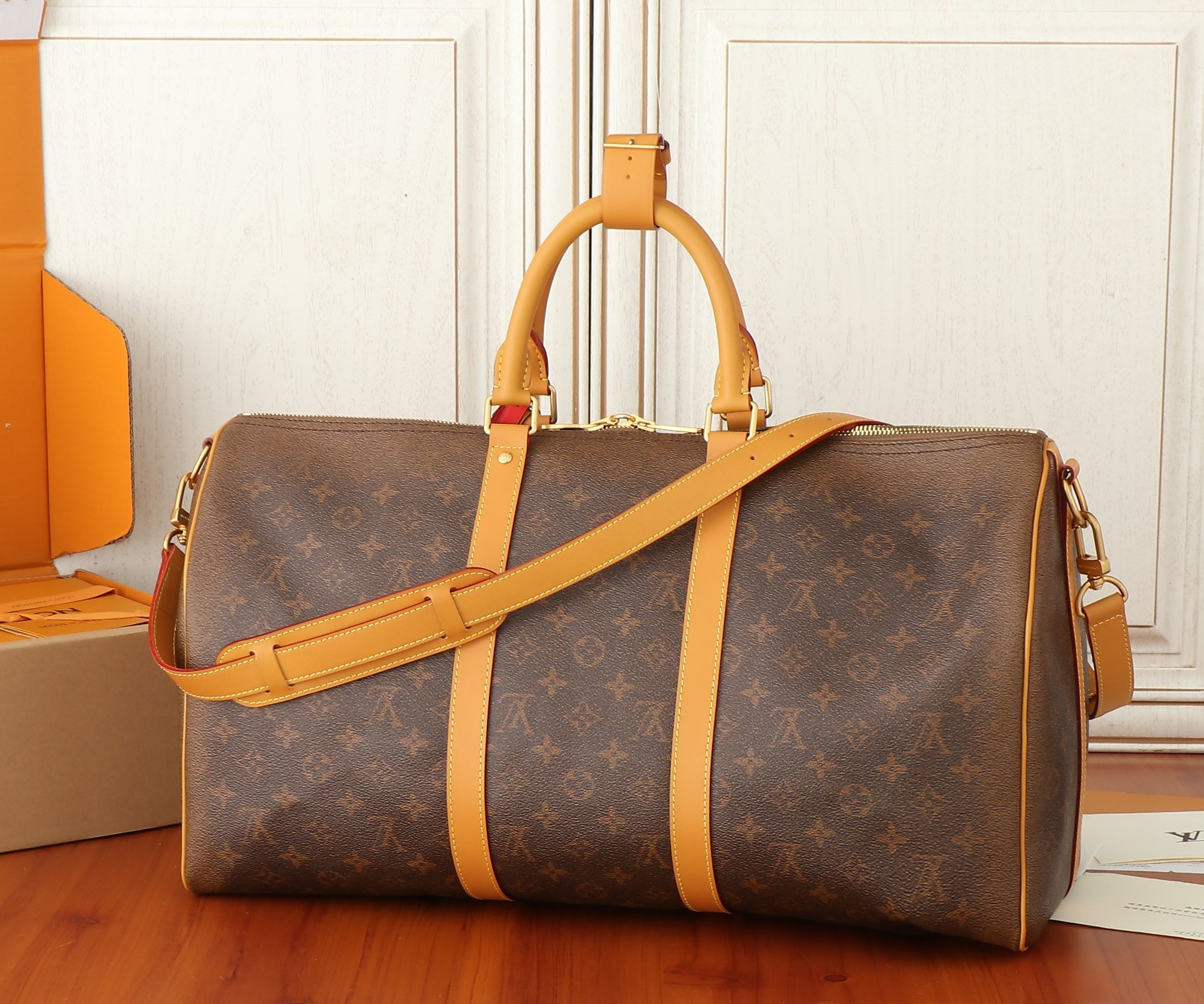 LV Keepall Bandoulière 50 24SS Marque L.V*t0n Déposée M11541 50x29x23CM