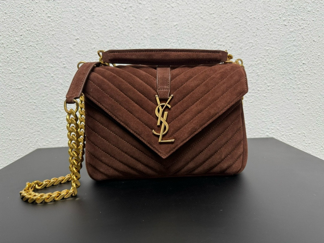 Y*L LOULOU QUILTED SUEDE 23x17x9cm