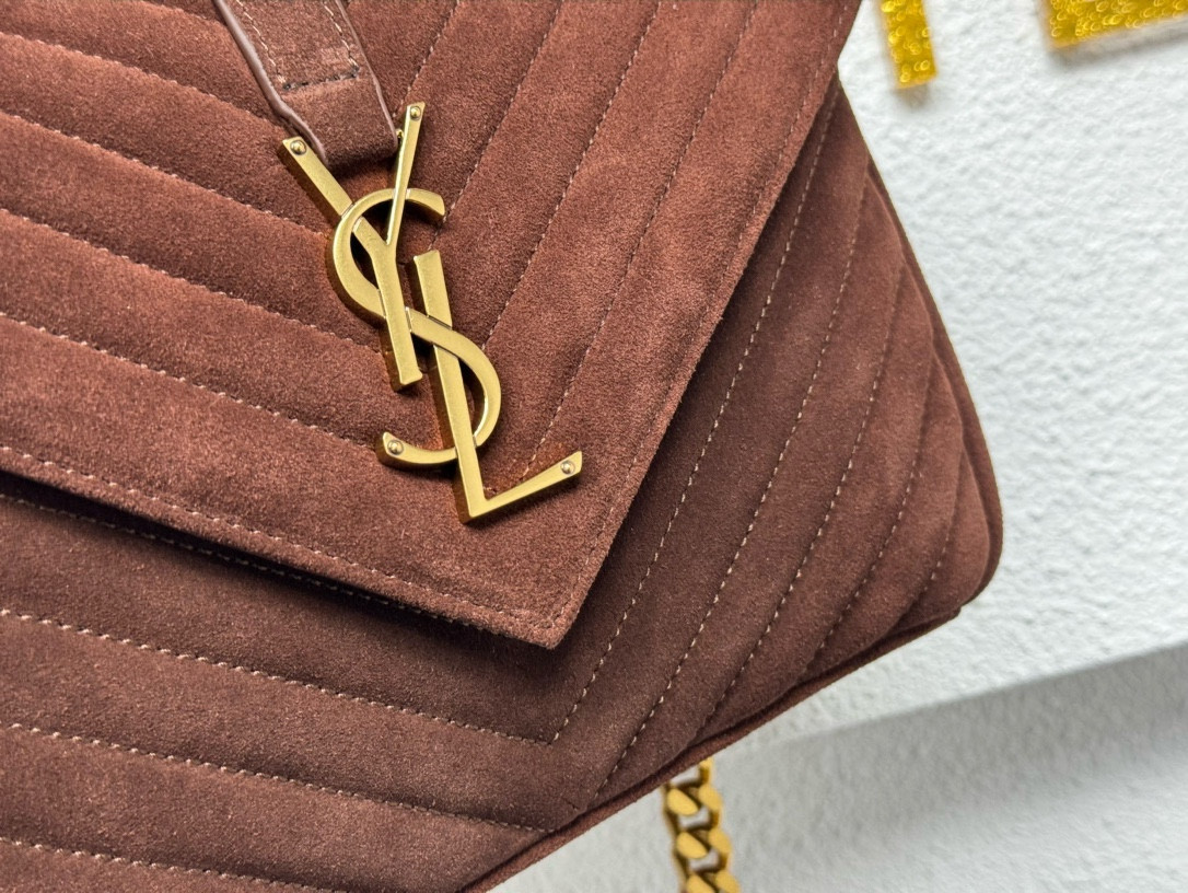 Y*L LOULOU QUILTED SUEDE 23x17x9cm