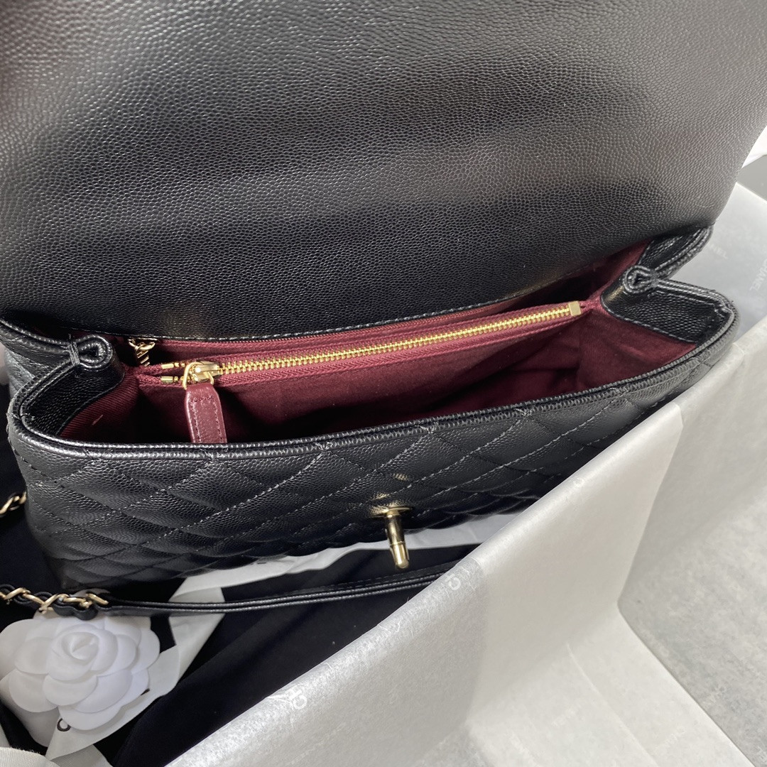 Ch*el Coco Handle Bag 28cm