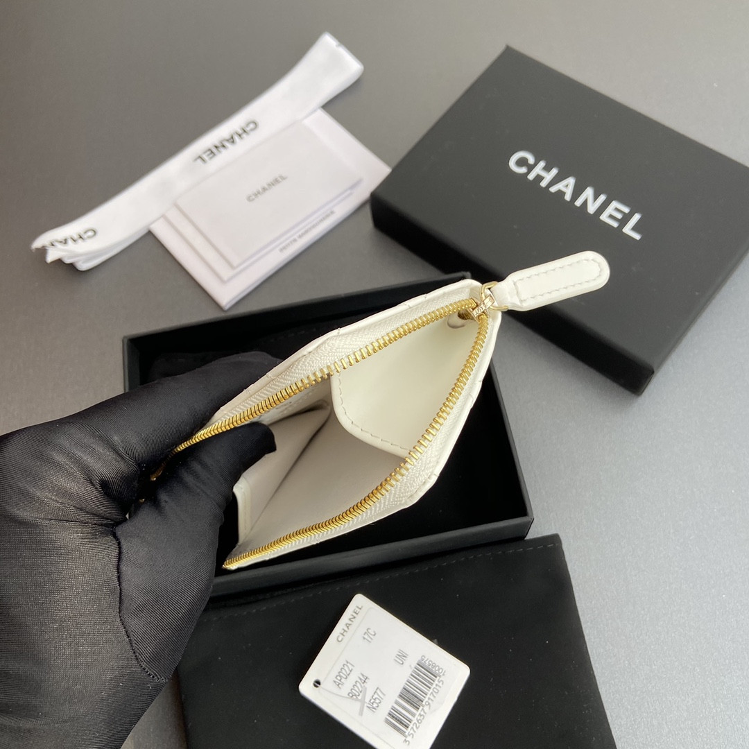 Ch*el Card holder 11.5×7.5×1.5cm