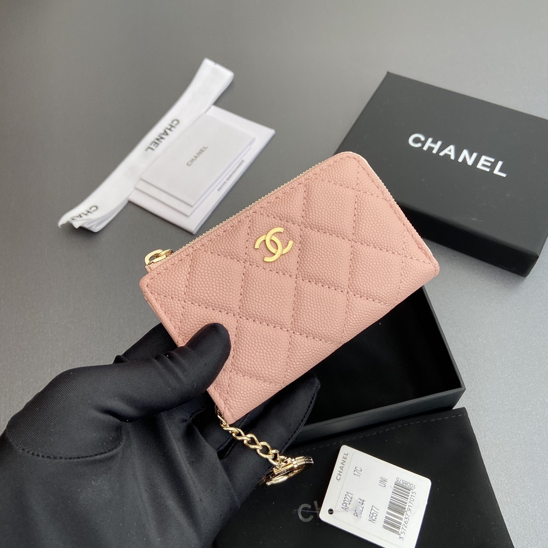 Ch*el Card holder 11.5×7.5×1.5cm