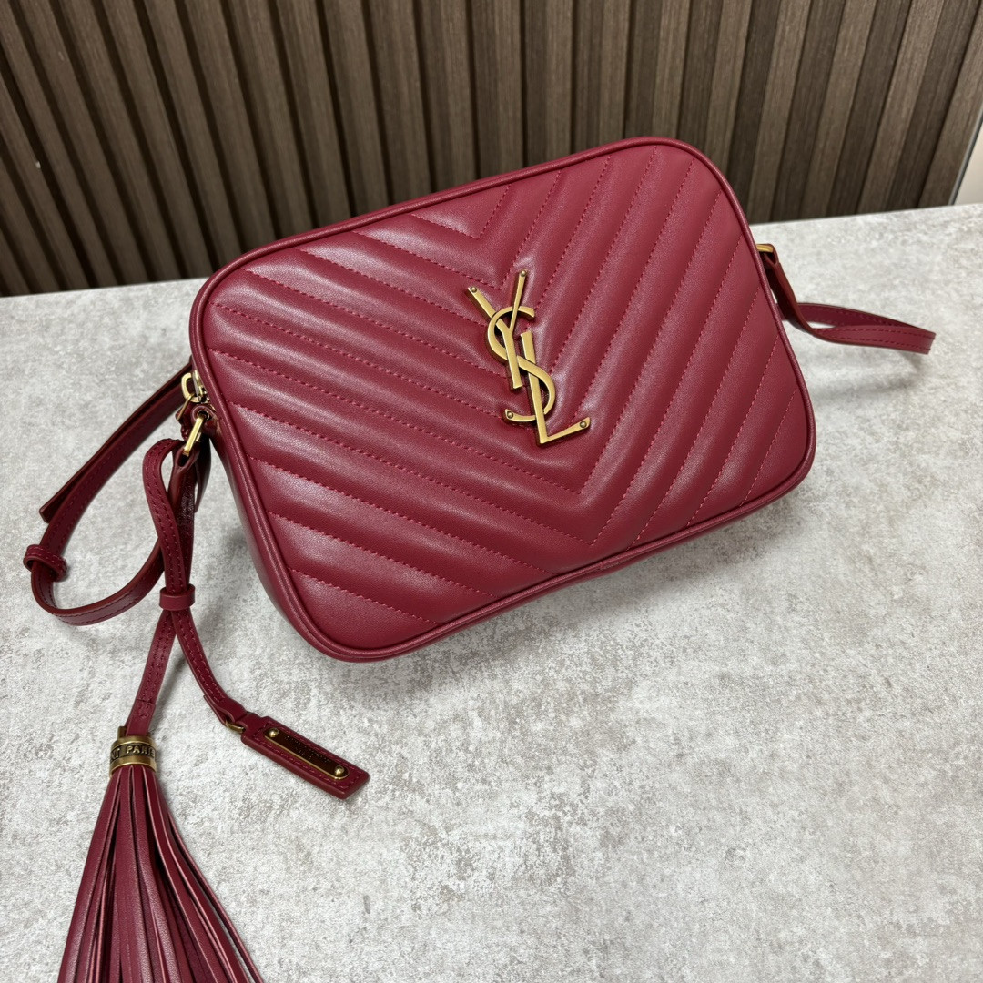 Y*L LOU camera bag in quilted leather 23x16x6cm