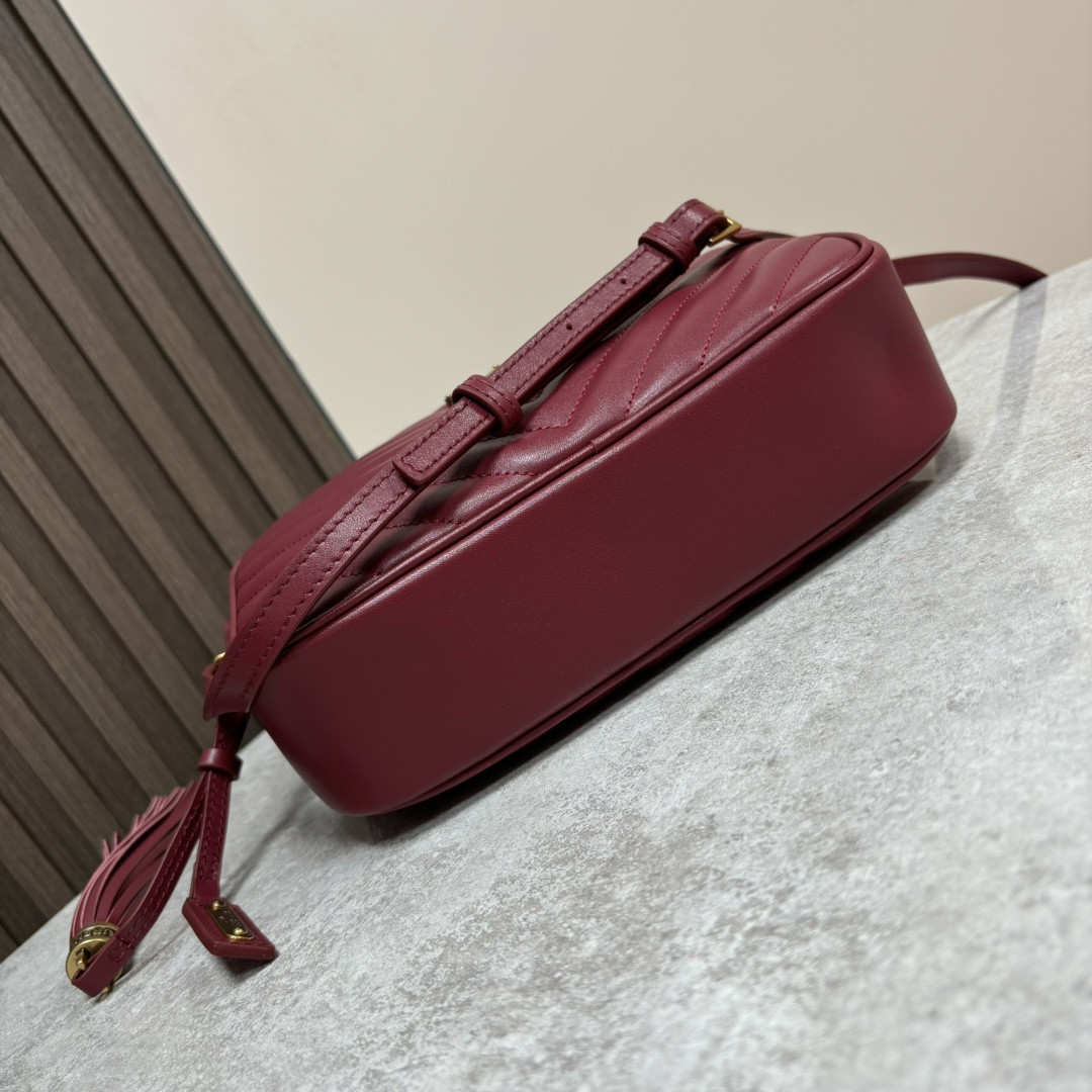 Y*L LOU camera bag in quilted leather 23x16x6cm