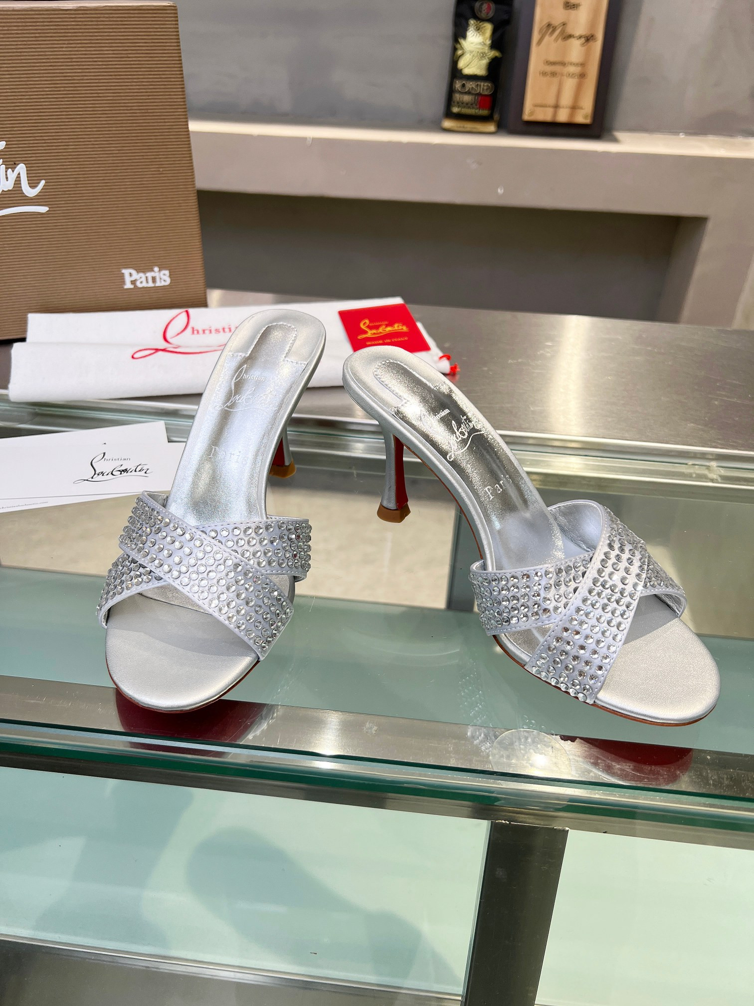 UA Ch**an Louboutin CL red-bottom shoes