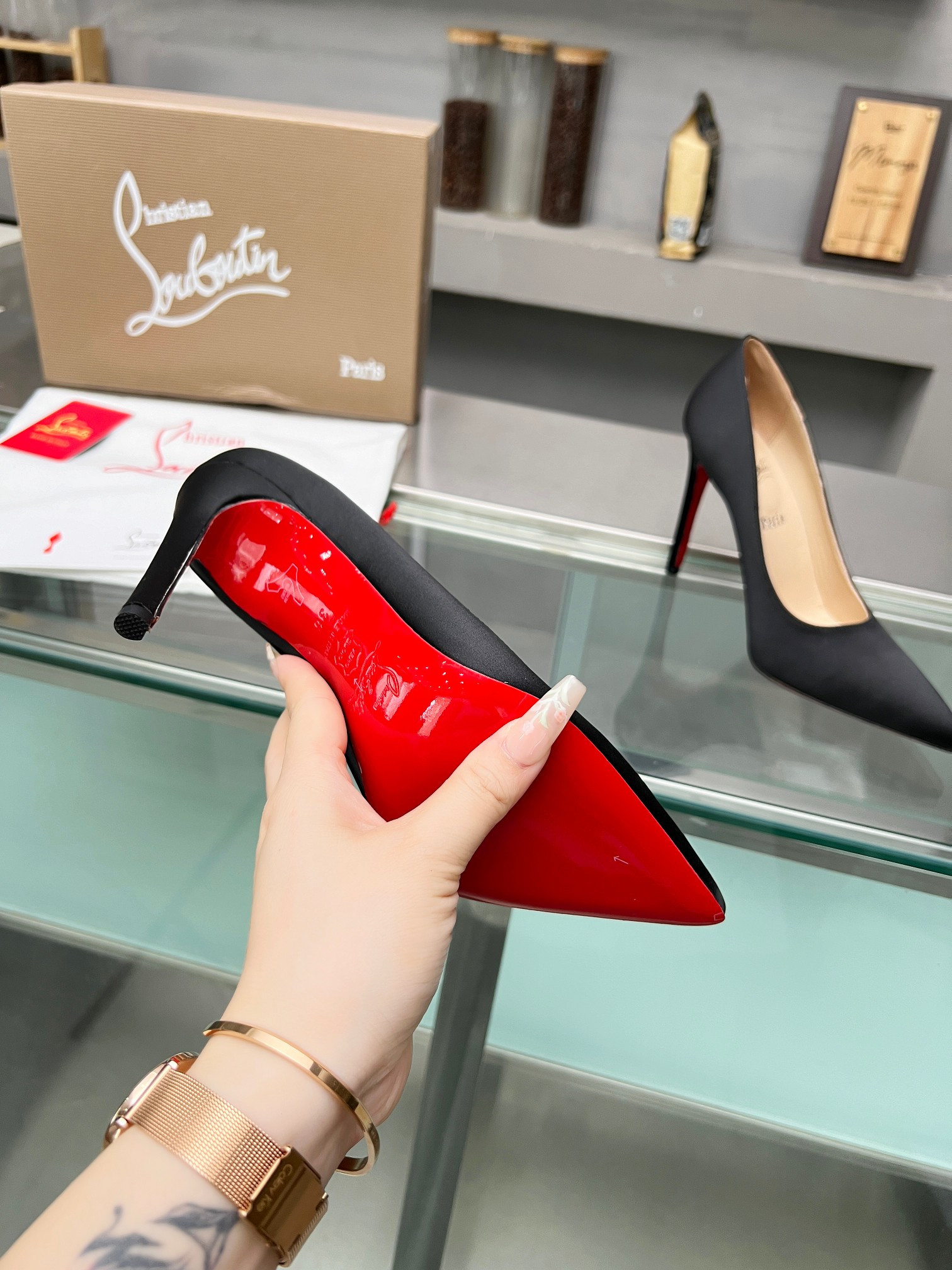 UA Ch**an Louboutin CL red-bottom shoes