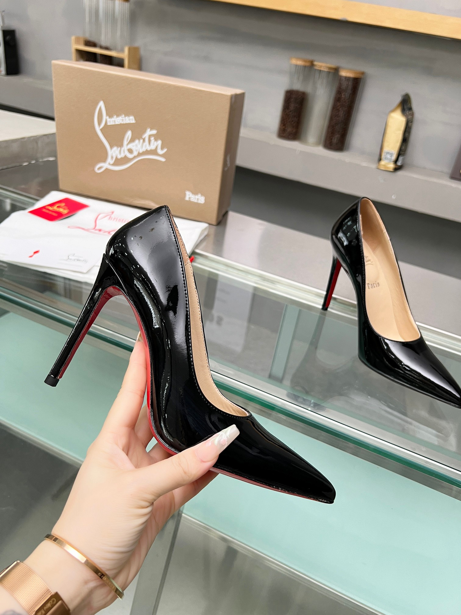 UA Ch**an Louboutin CL red-bottom shoes