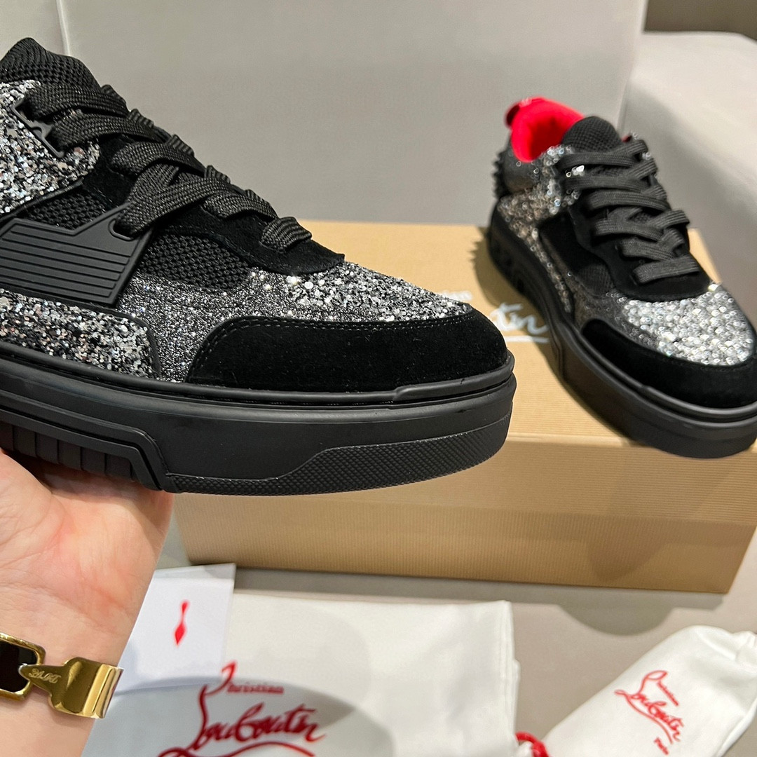 UA Ch**an Louboutin 2024 [New]ASTROLOUBI Unisex Thick-Soled Sneakers