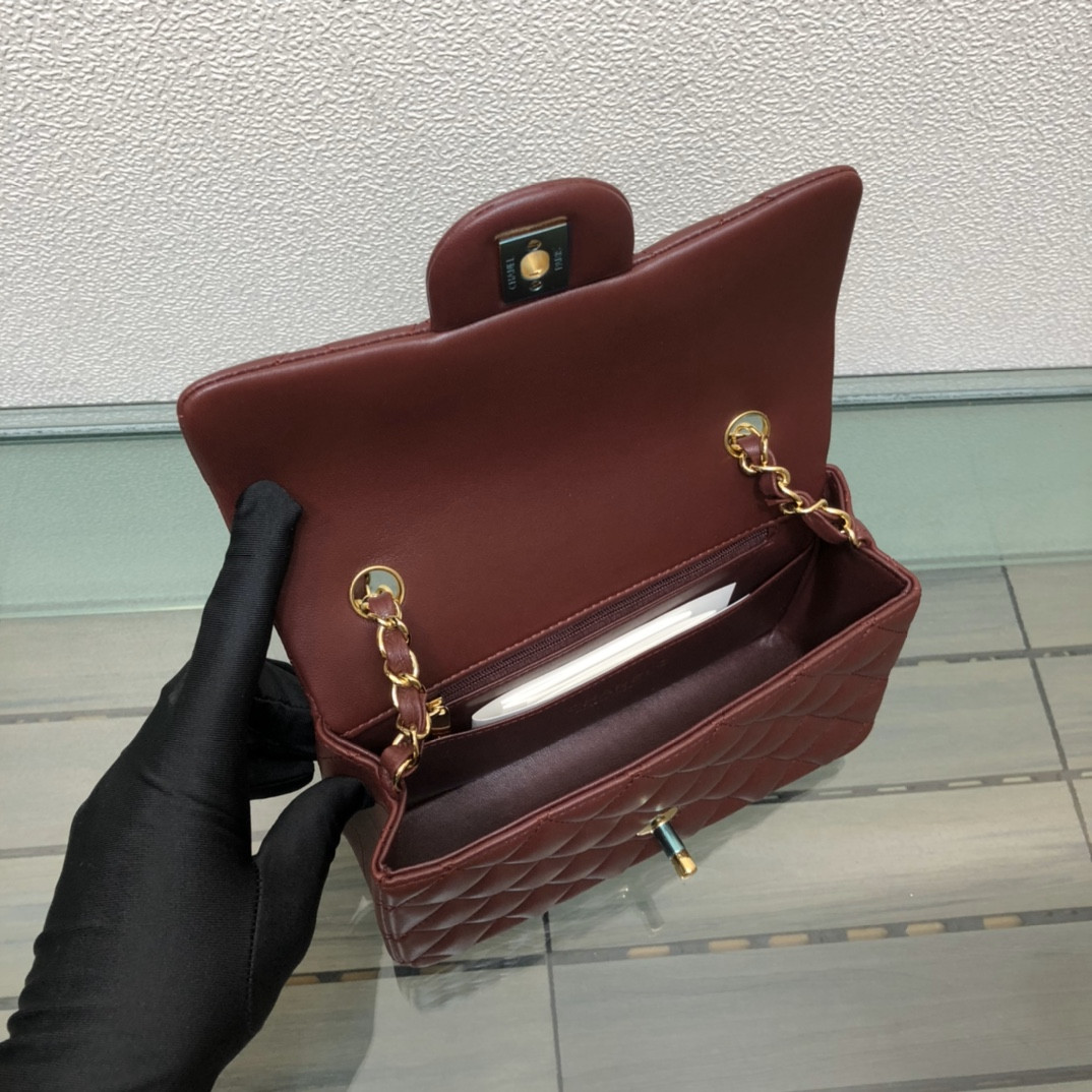Ch*el MINI FLAP BAG 12 × 20 × 6 cm