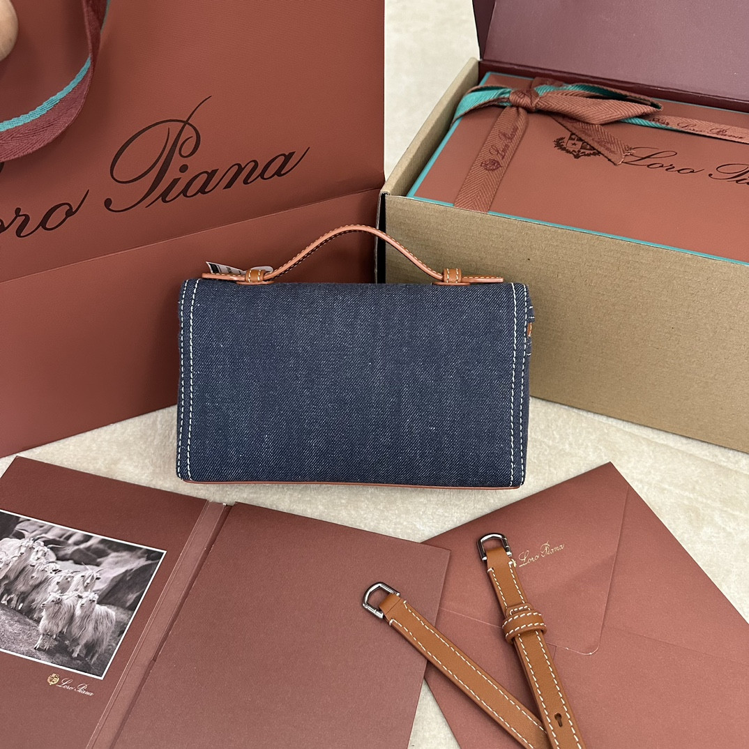 L**o p*ana Extra Pocket L19 Cotton 11 x 19 x 6.5 cm