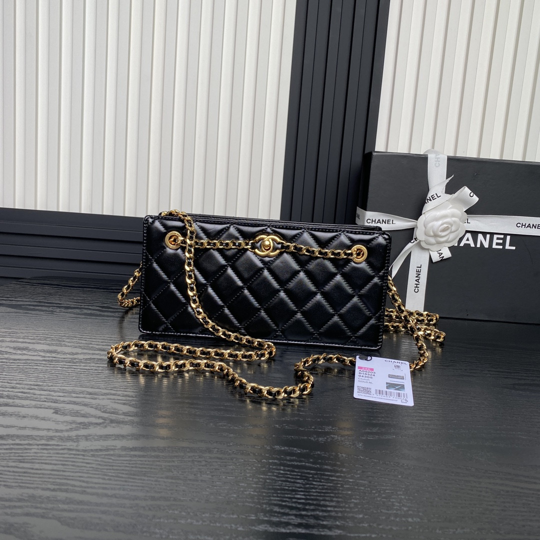 Ch*el 24K Handbag 13×27×7cm