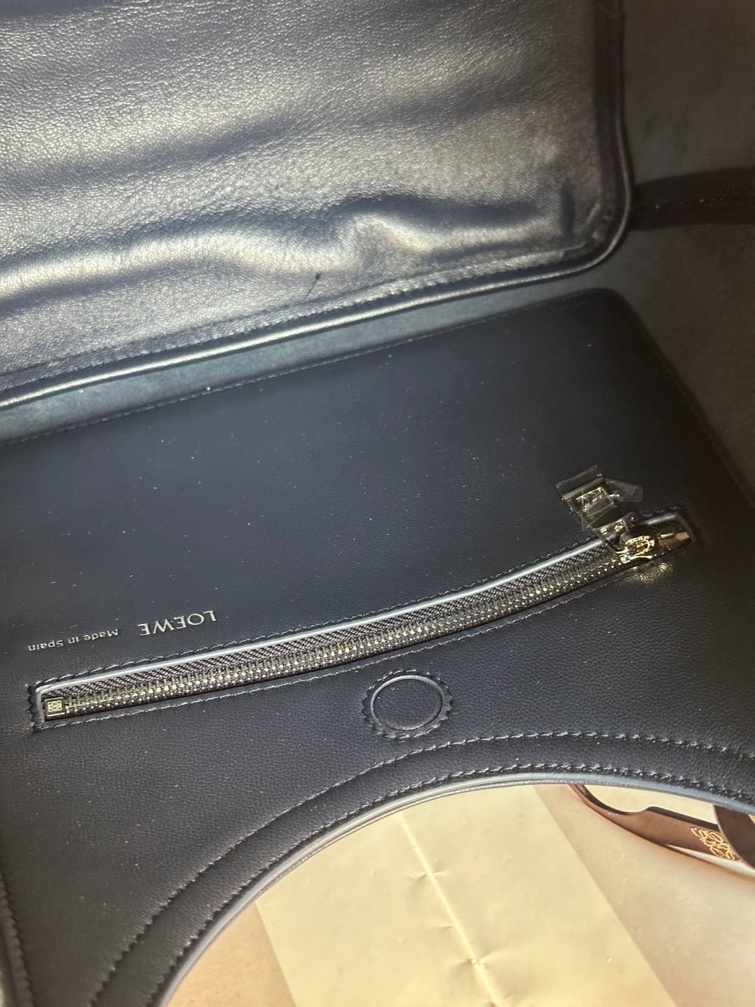 L0ew* Medium Squeeze bag in mellow nappa lambskin 34x33x13.5cm