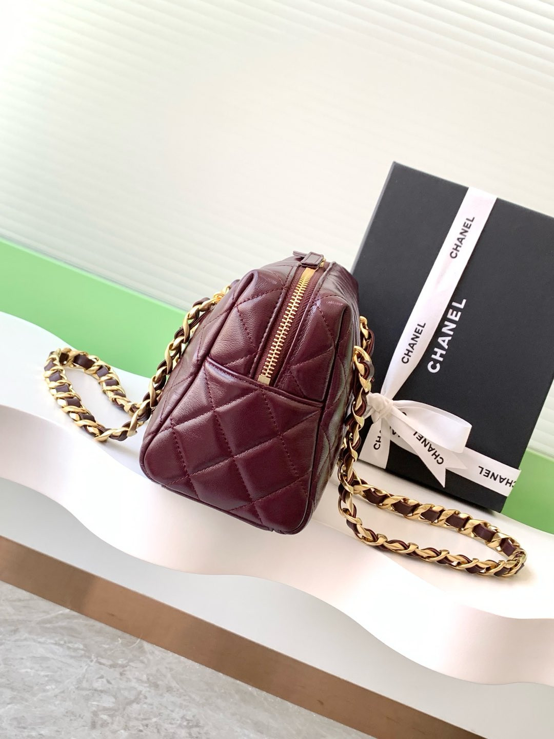 Ch*el Bowling Bag 15x25x11cm