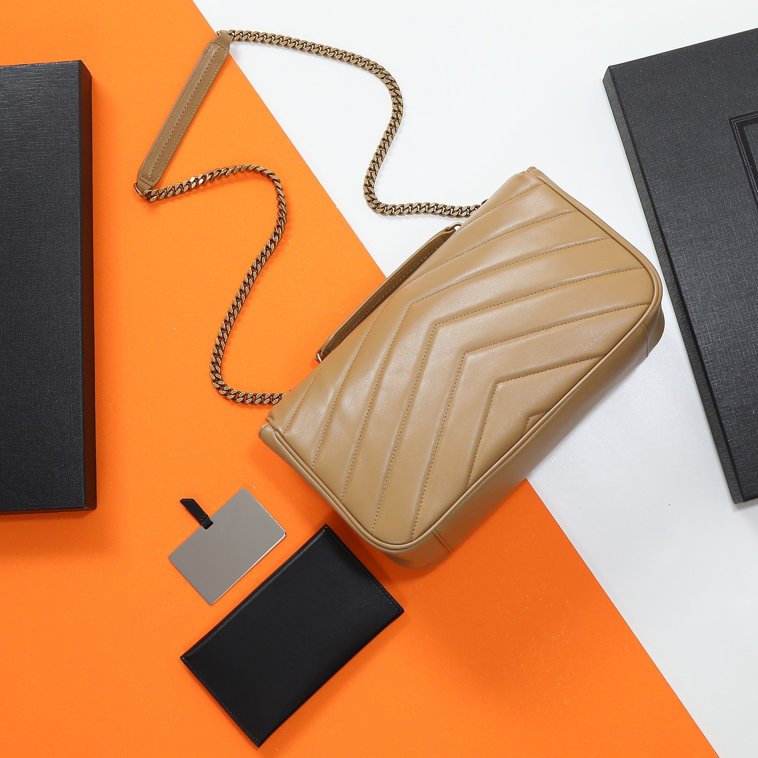 Y*L LOULOU medium in MATELASSÉ lambskin 29x17x8cm