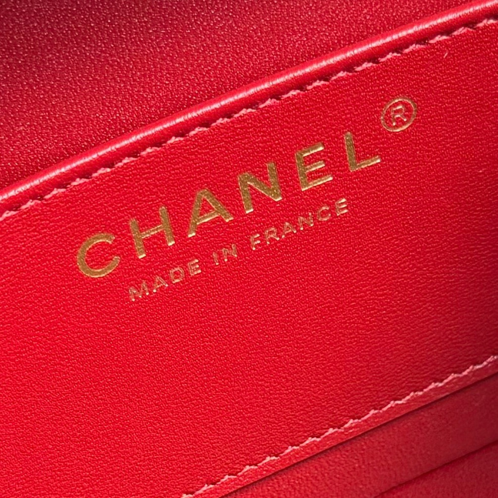 Ch*el Small Box Bag 12.5x18x6.5cm