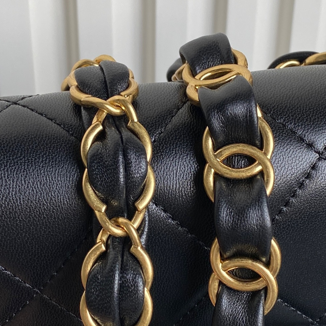 Ch*el Mini Flap Bag 12×16×5cm