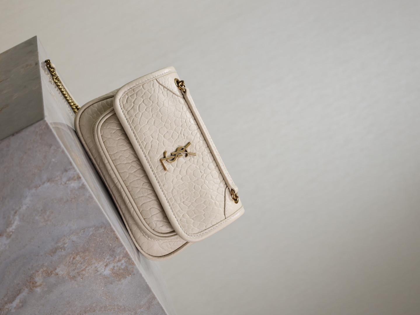 Y*L Niki Mini in grained lambskin 828736 12.5x18x5cm