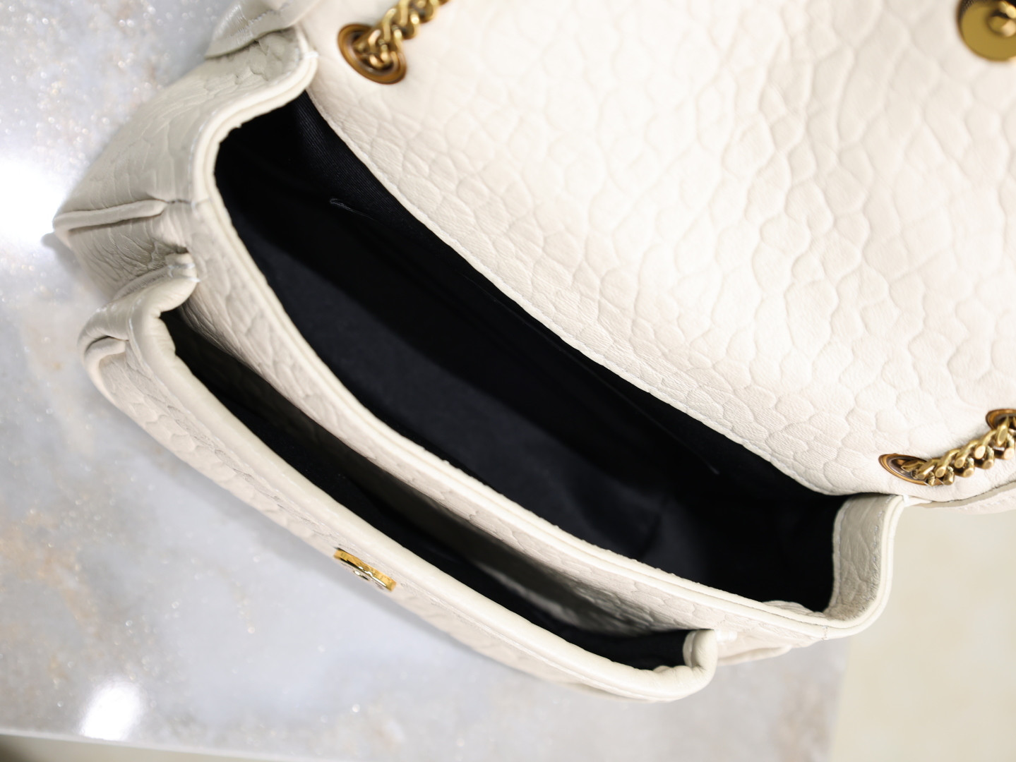 Y*L Niki Mini in grained lambskin 828736 12.5x18x5cm