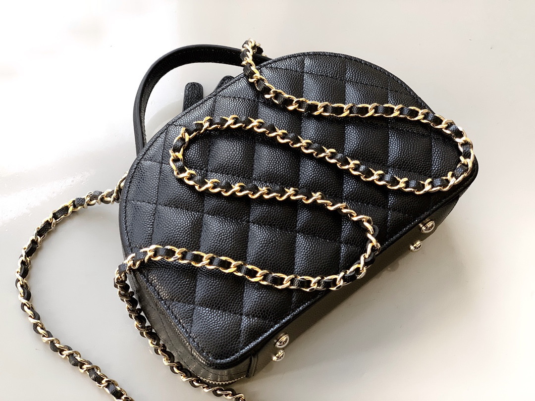 Ch*el Bowling Bag 18.5x13x7cm