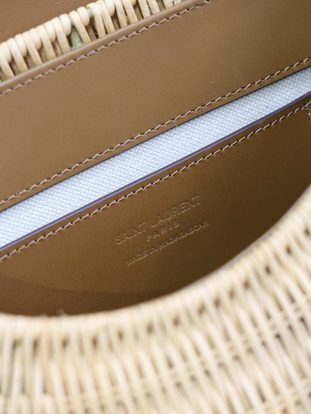 Y*L Mini VOLTAIRE top handle bag in osier 20x22x7.5cm