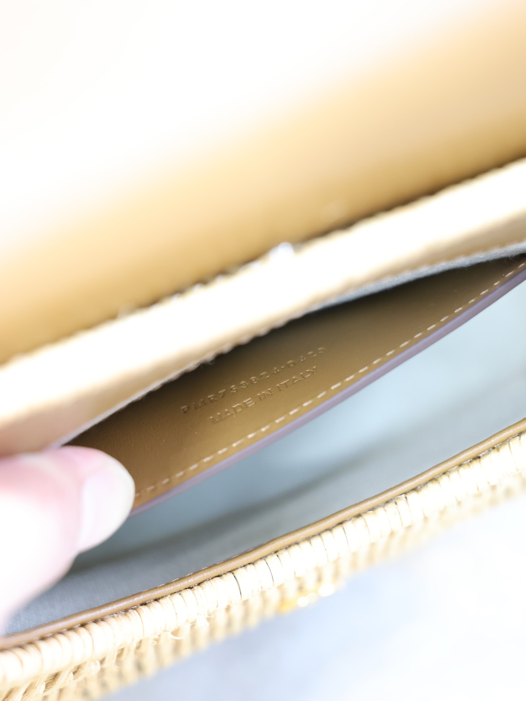 Y*L Mini VOLTAIRE top handle bag in osier 20x22x7.5cm