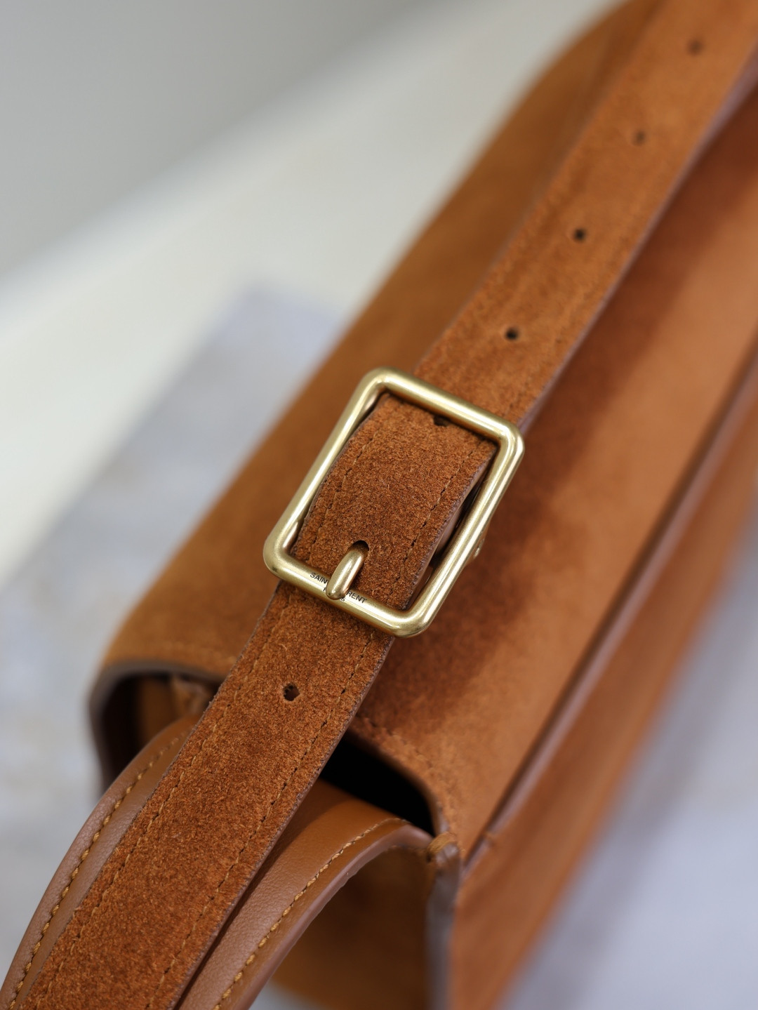 Y*L NIKI satchel in suede 21.5x16x9cm