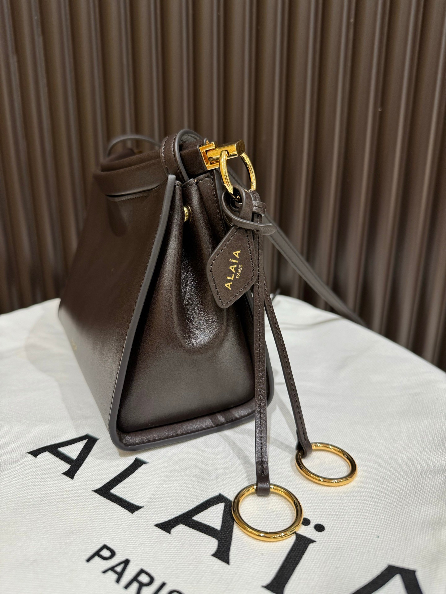 ALAÏA LE CLICK SMALL SQUARE BAG 20x15x9cm