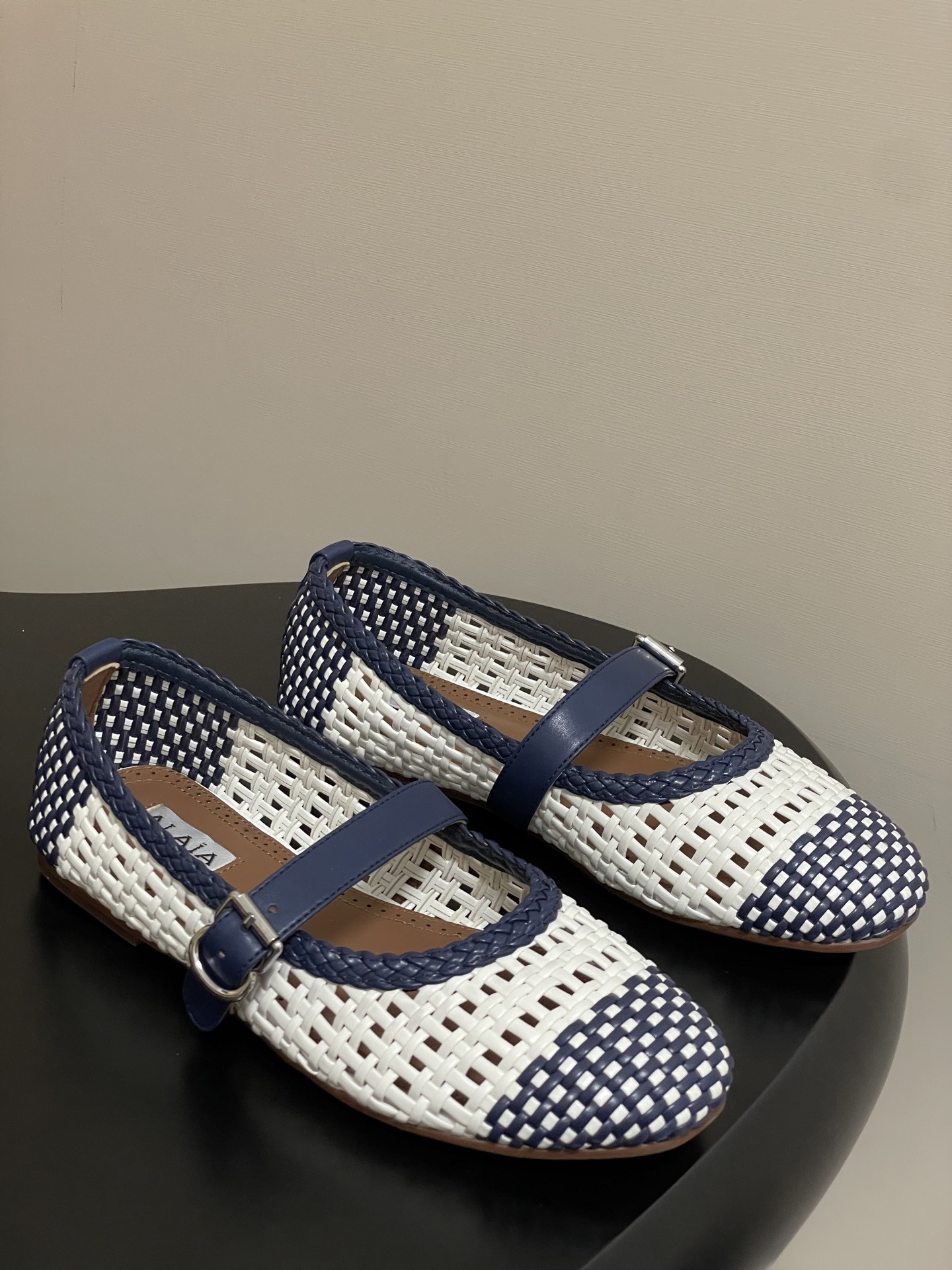 UA Alaïa Hollow Woven Mary Jane Flats(Customized Size 7-10 days production time)