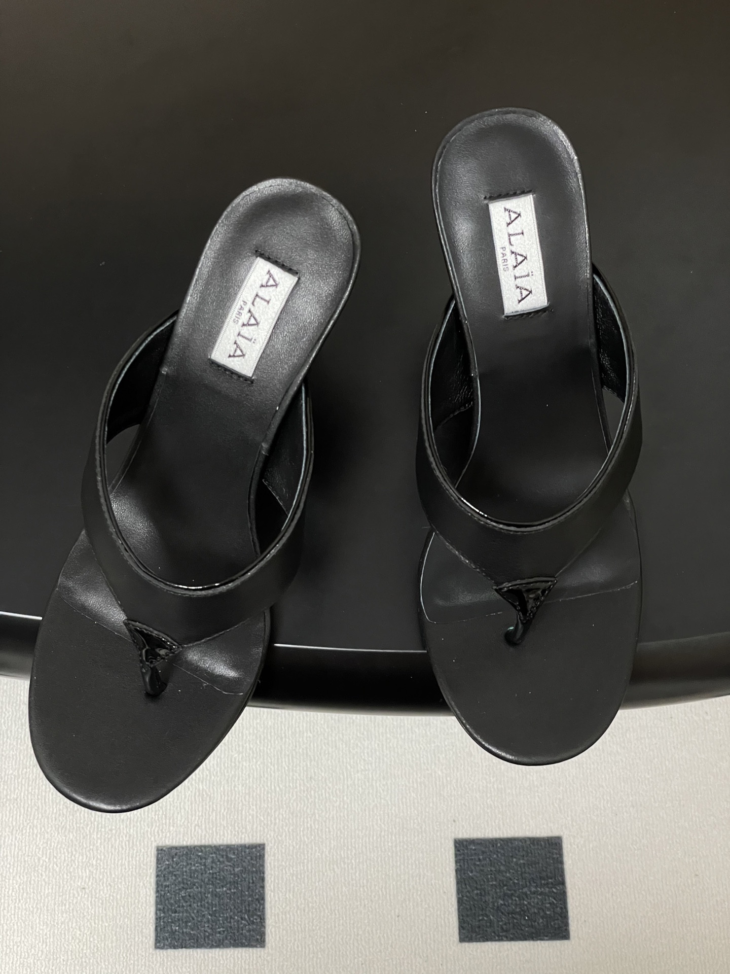 UA Alaia Triangle Flat Slides 9cm Heel(Customized Size 7-10 days production time)