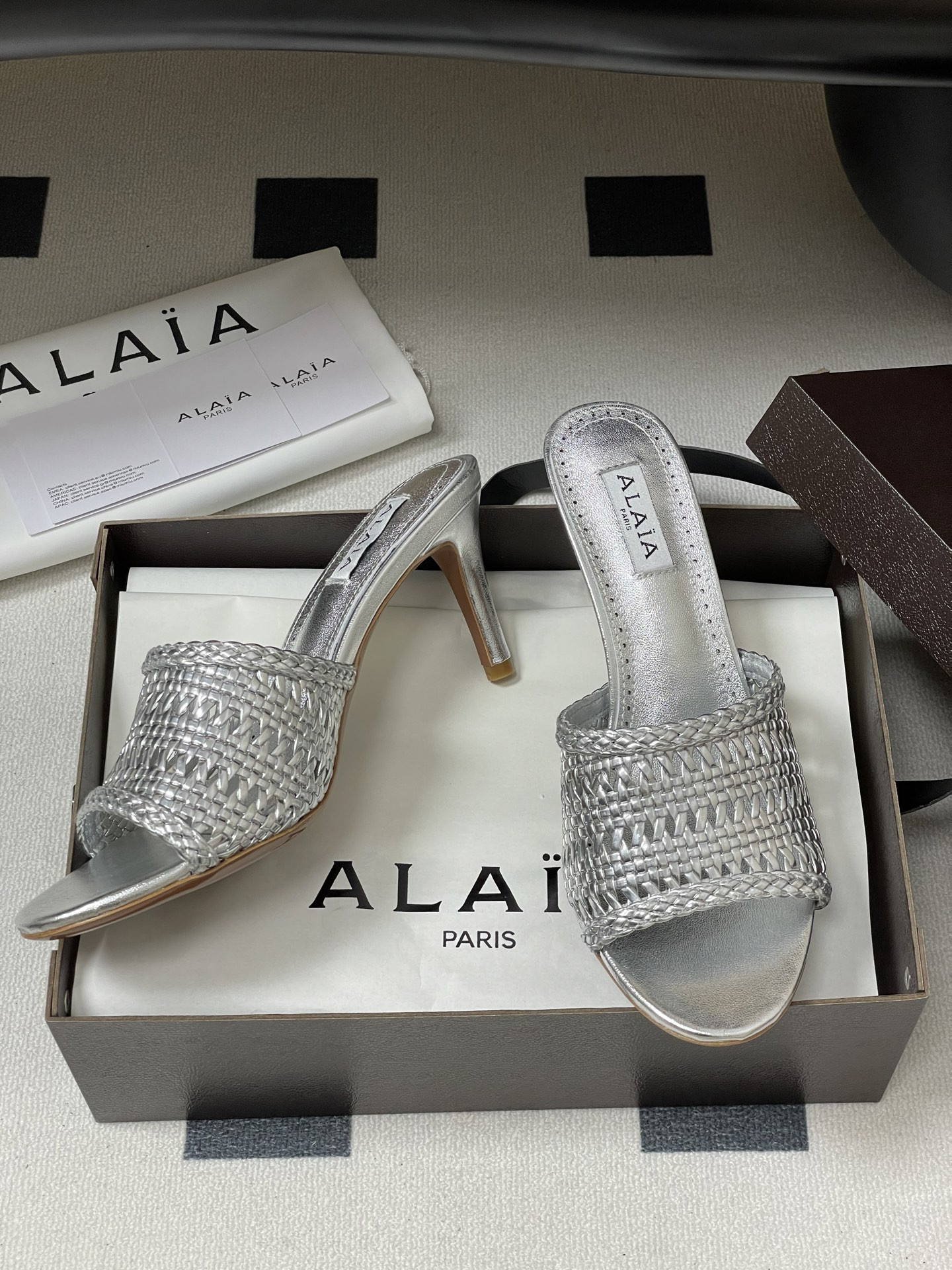 UA Alaia Heeled slippers 7cm Heel(Customized Size 7-10 days production time)