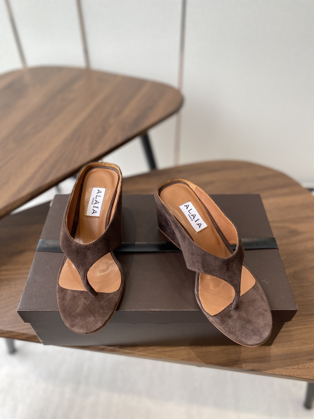 UA Alaia Wedge Cube Satin Sandal(Customized Size 7-10 days production time)