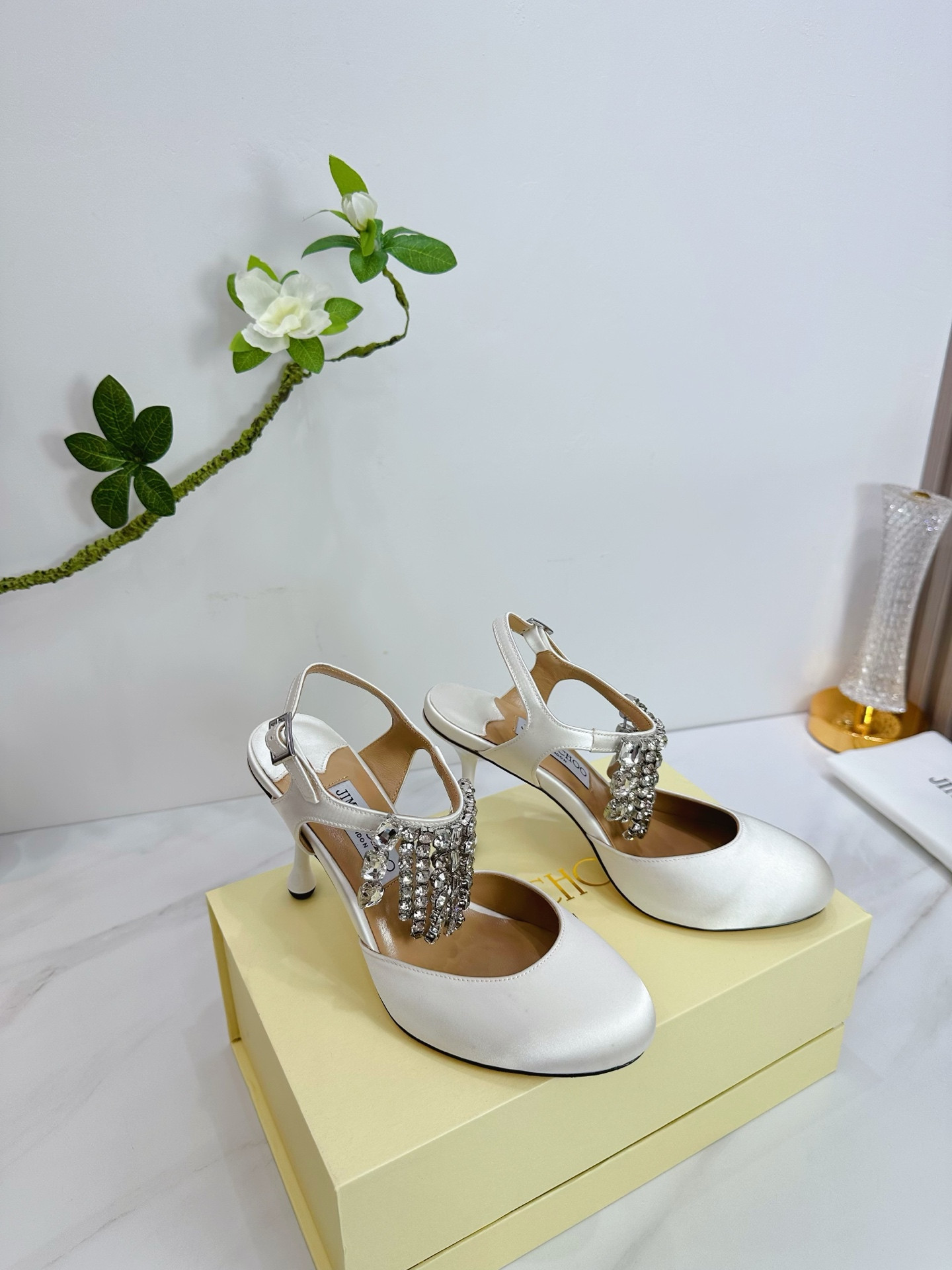 UA Ji*y Ch* Verity Glitter Slingbacks 8.5cm