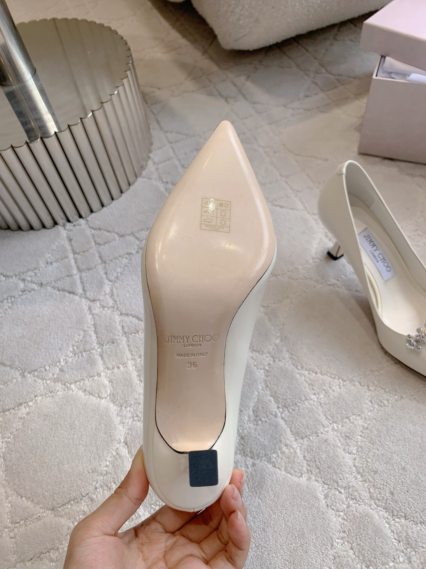 UA Ji*y Ch* Belinda Crystal-embellished Pumps 7.5cm